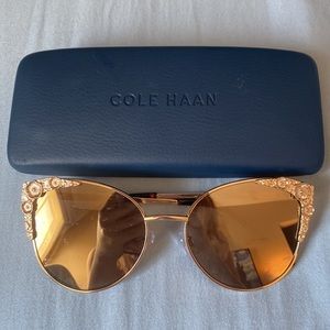 Gold Flower Sunglasses